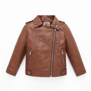 Urban Mini™ Premium Kids Leather Jacket – Stylish, Warm & Trendy for Ages 1–8