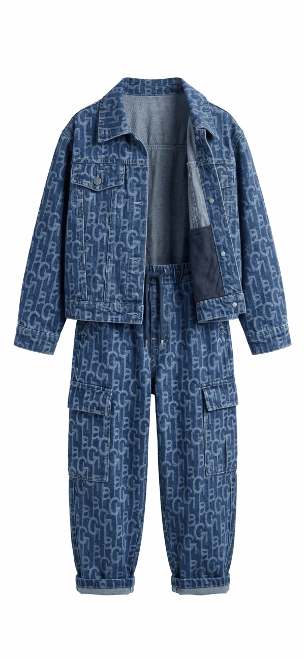 The Signature Everyday Classic 2-Piece Denim Jacket & Jeans Set – Ultra-Soft Unisex Fit (Ages 3–7)
